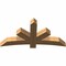 Ekena Millwork Alberta Smooth Timber Gable Bracket, Western Red Cedar, 60"W x 30"H x 5 1/2"D x 5 1/2"F, 12/12 Pitch GBW060X30X0606ALB00SWR - alternate 4